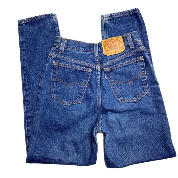 Vintage Levis High Rise Tapered Button Fly Jean - Picture 2 of 15